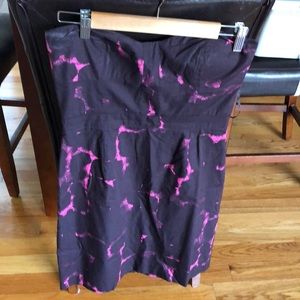 Eggplant and pink jcrew dress